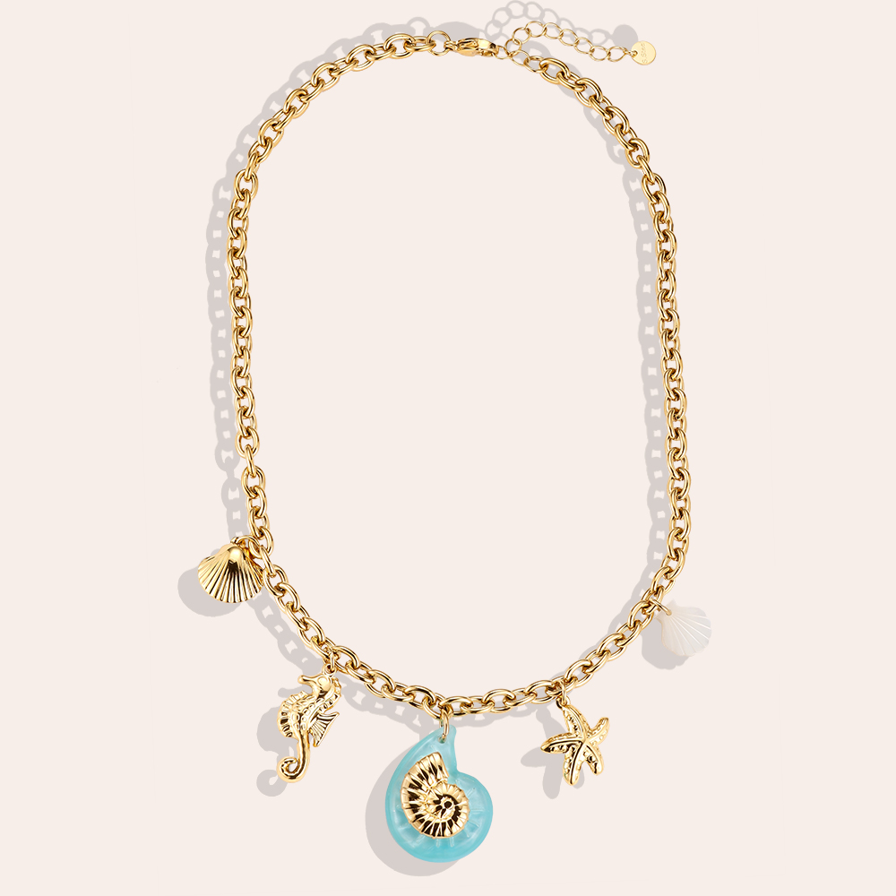 40cm Shells stainless steel necklace