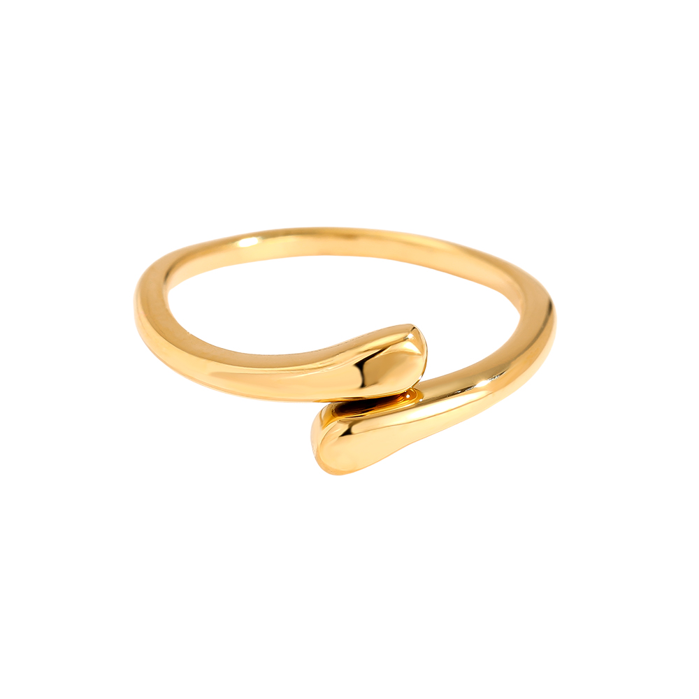 Tiny Drops stainless steel ring