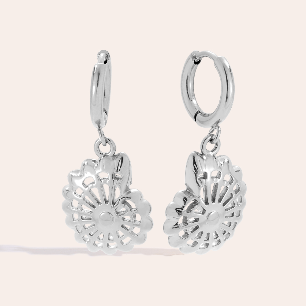 3.2cm Nice Snail stainless steel earrings        