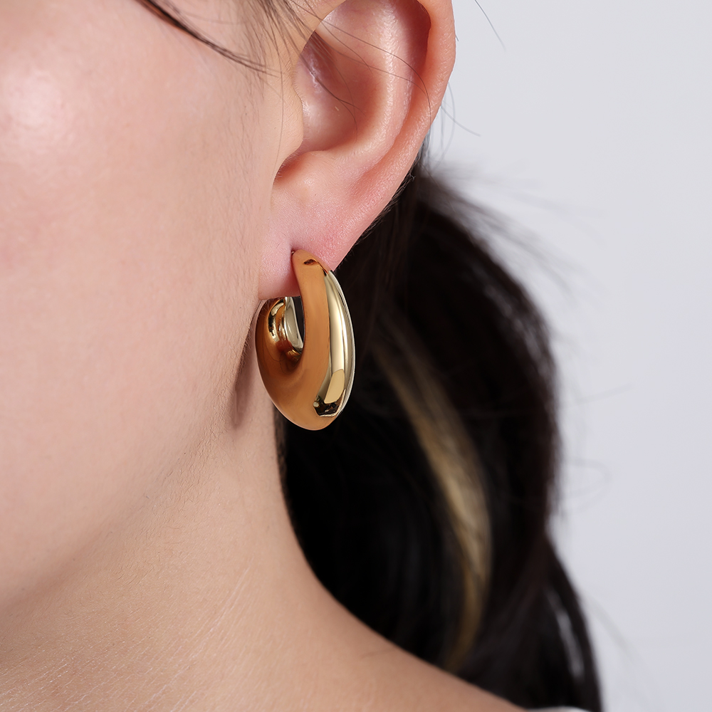 25mm Nice Egg Jack stainless steel earrings    