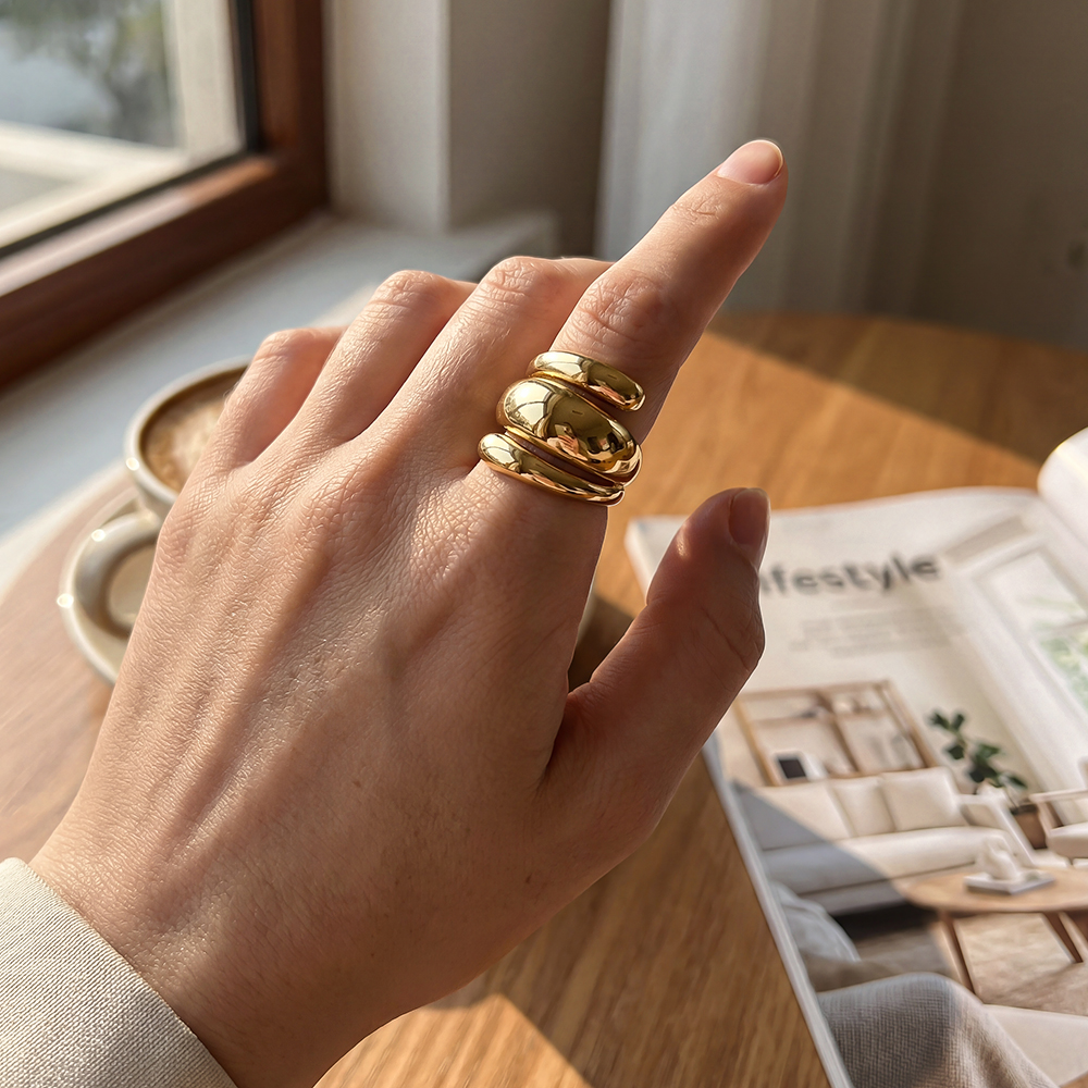Stainless steel ring, adjustable, multi-speed