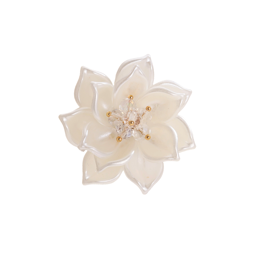 45mm flower decorative button brooch