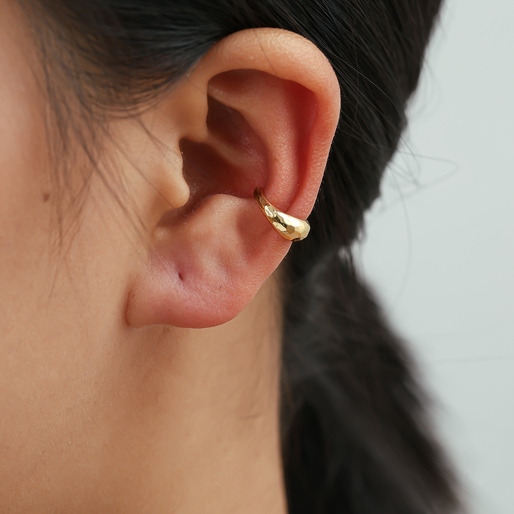 12mm Faceted Gold Plated Earrings