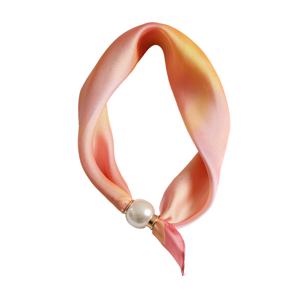 43cm watercolour gradient pattern beaded scarf