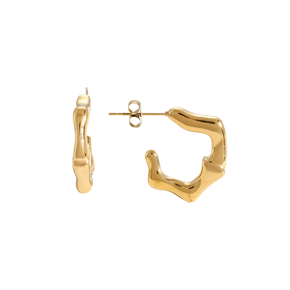 Stainless steel earrings Bamboo Jack