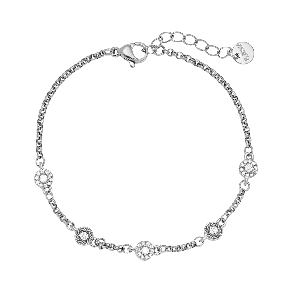 17cm Perfect Small Diamond Dots stainless steel bracelet         17cm Perfect Small Diamond Dots stainless steel bracelet