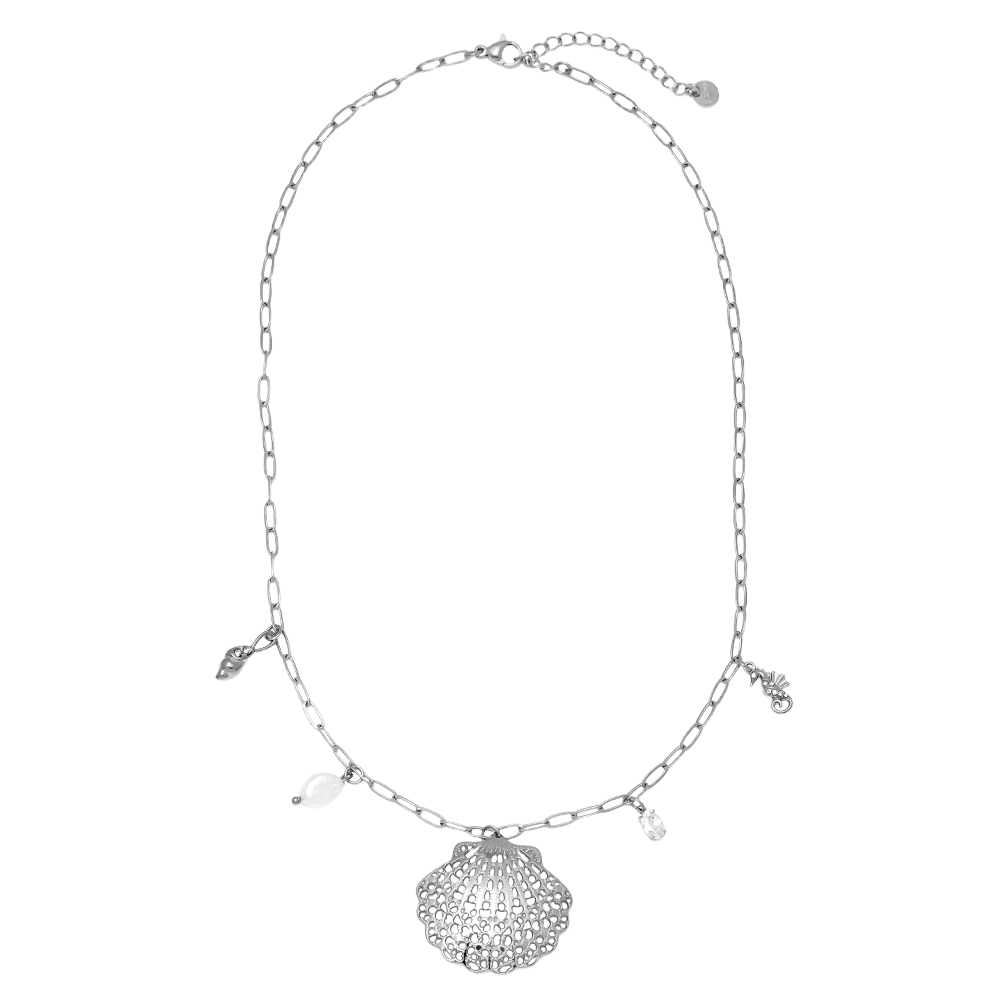 42cm Ocean And Charms stainless steel necklace     