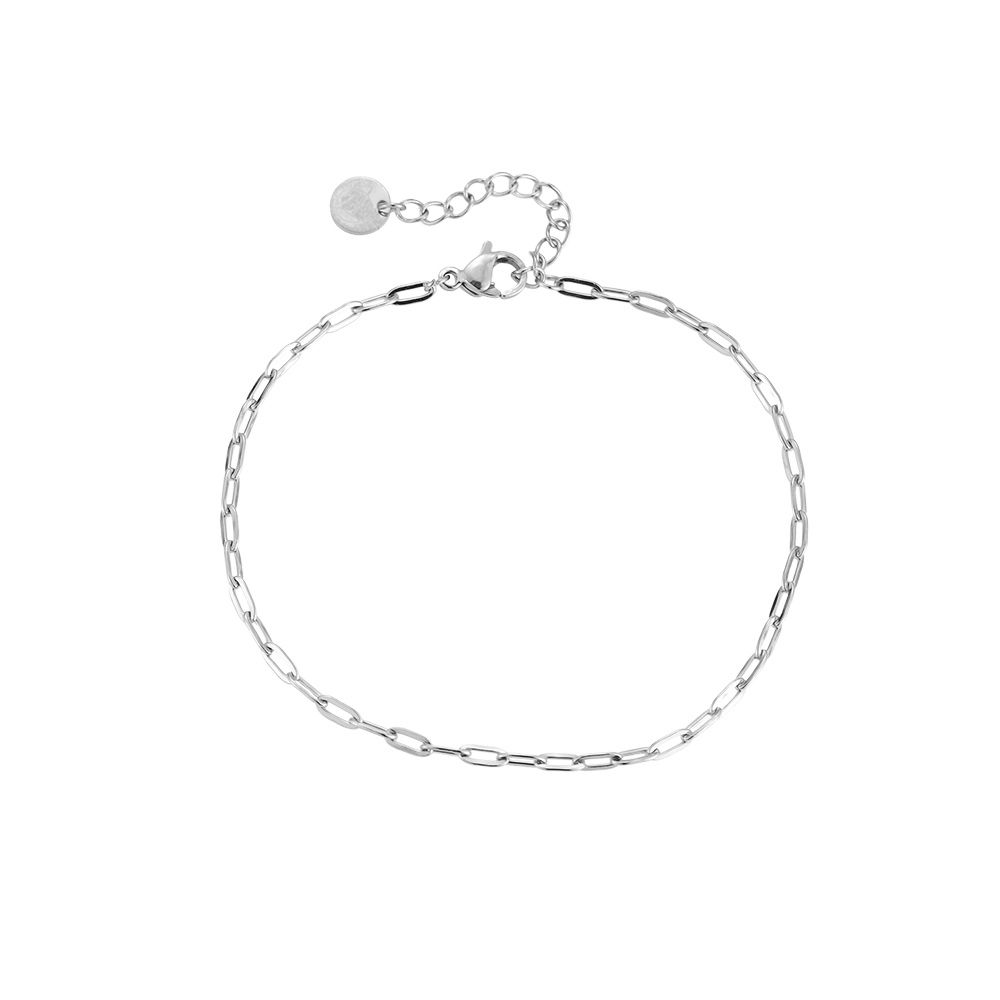 Elongated Link stainless steel bracelet