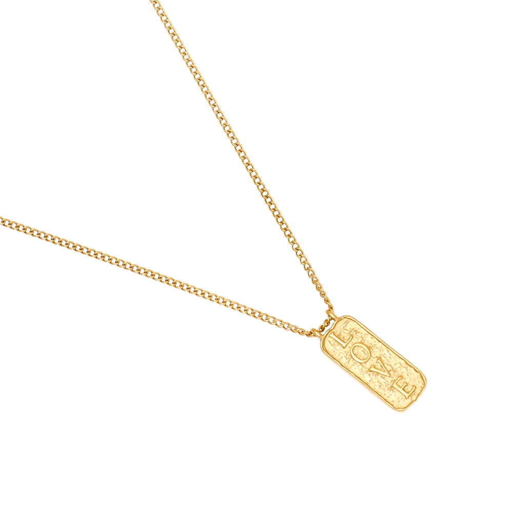 41cm LOVE Frame stainless steel necklace      