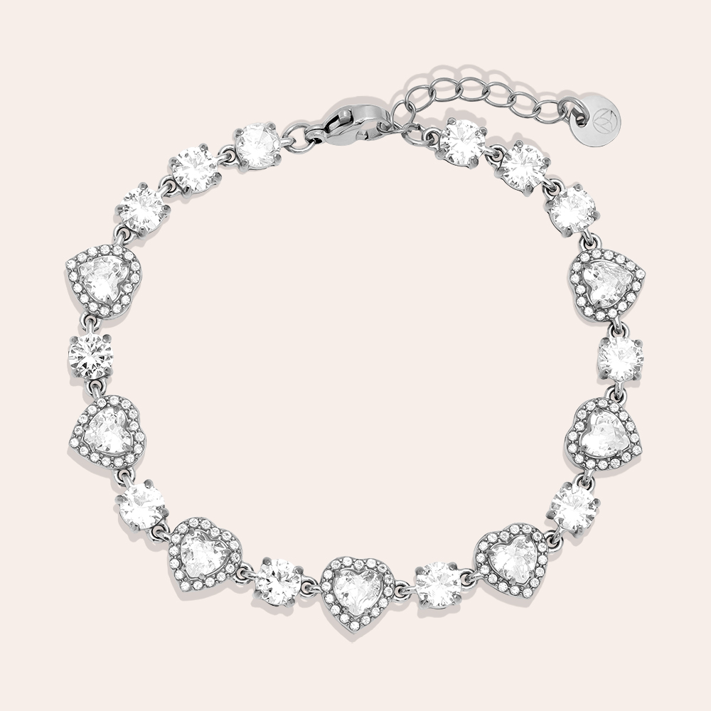 17cm Perfect Sparkling Diamond stainless steel bracelet    17cm Perfect Sparkling Diamond stainless steel bracelet