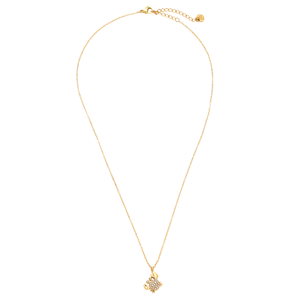 40cm Diamond Crab stainless steel necklace     