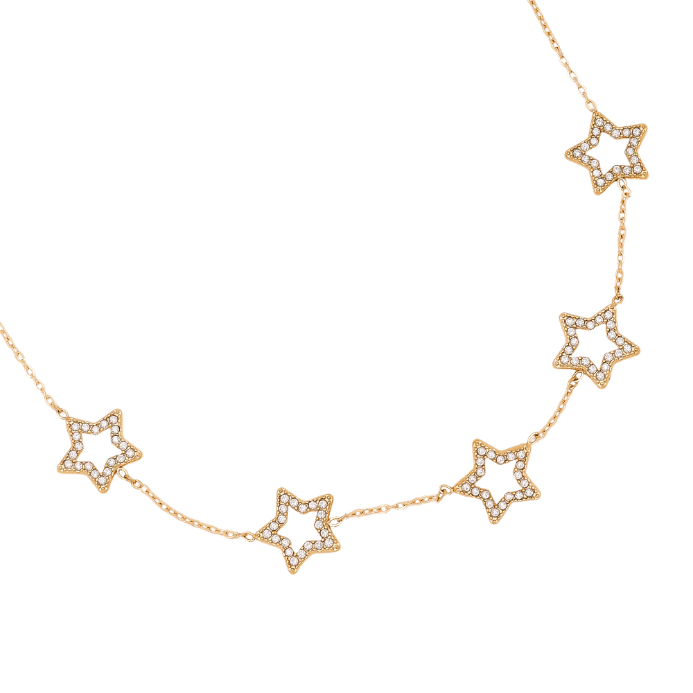 41cm Sparkling Star stainless steel necklace     41cm Sparkling Star stainless steel necklace