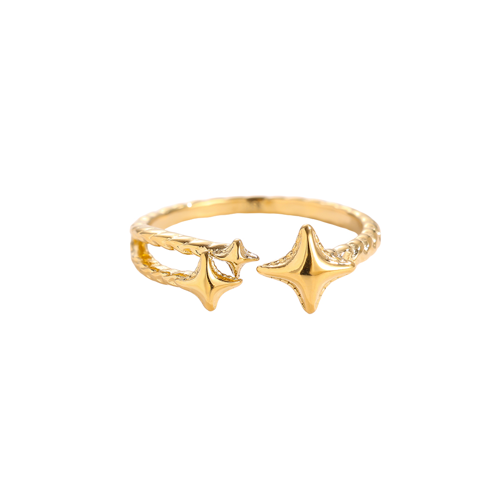 Falling Star stainless steel ring   