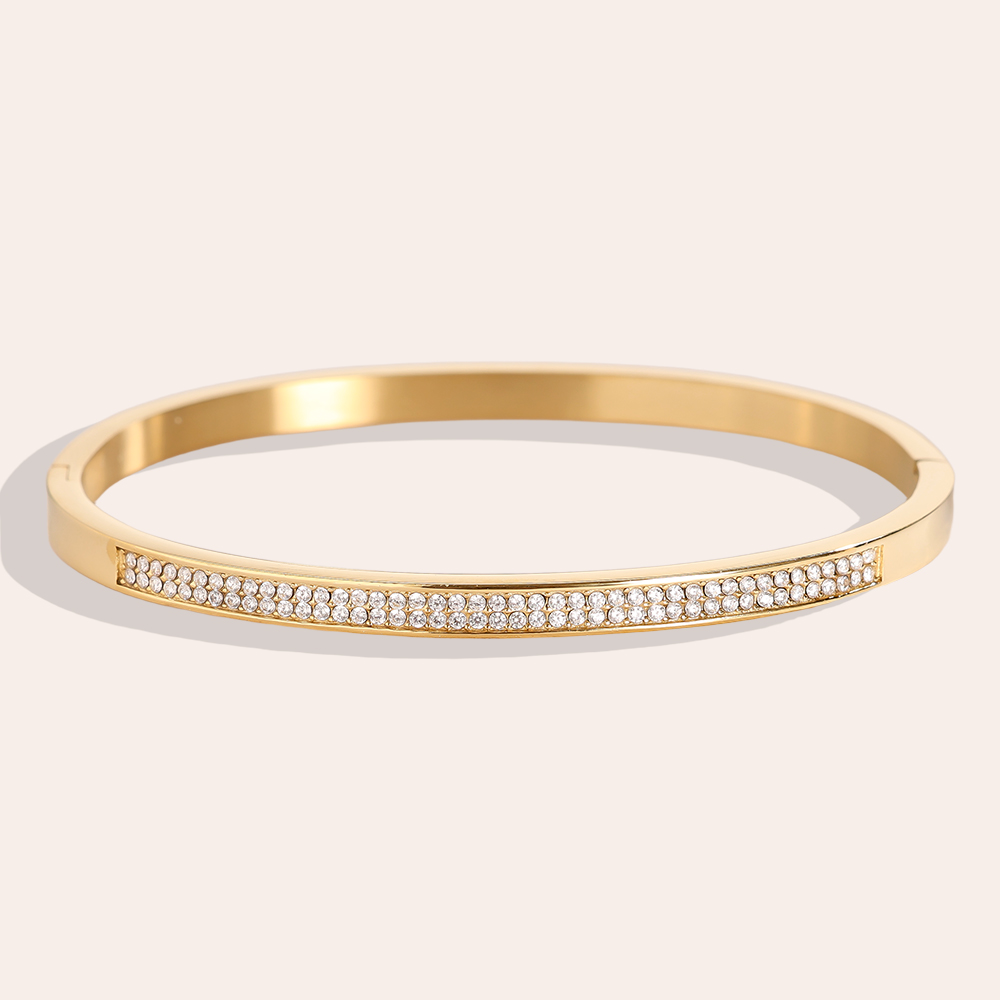 6cm Nice Diamond stainless steel bangle