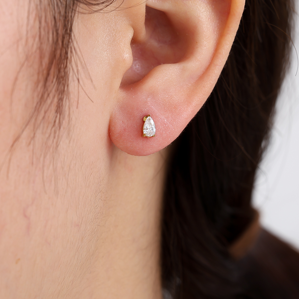 6mm Mini Diamond Drop stainless steel piercing     