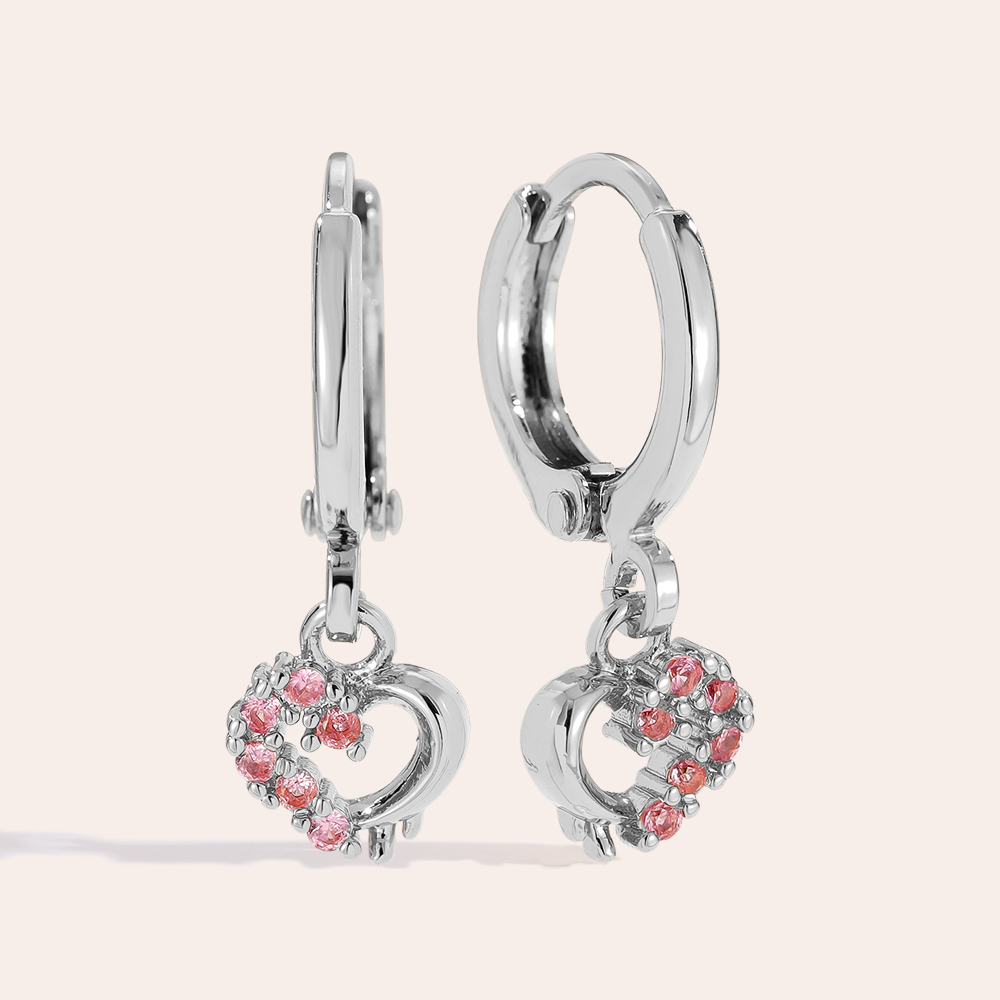 22mm Sweet Heart gold-plated earrings        