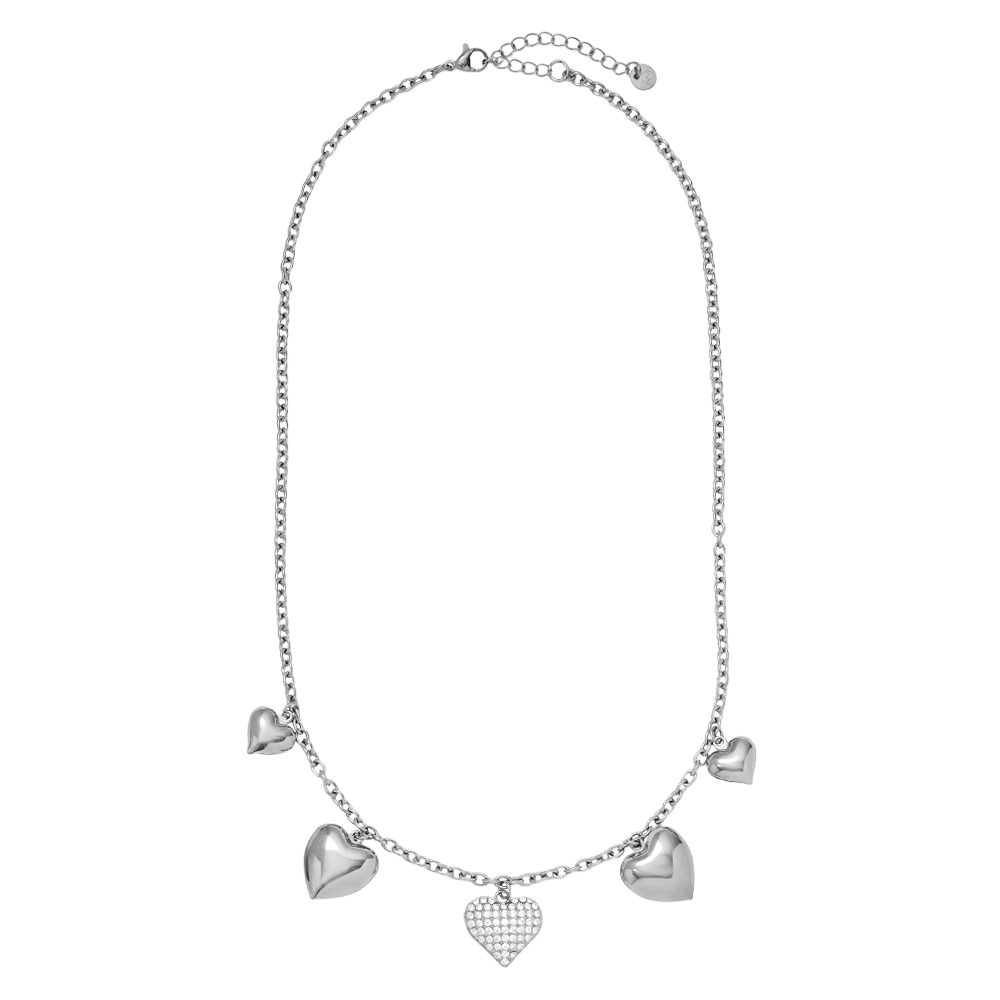 45cm Many Great Hearts stainless steel necklace     