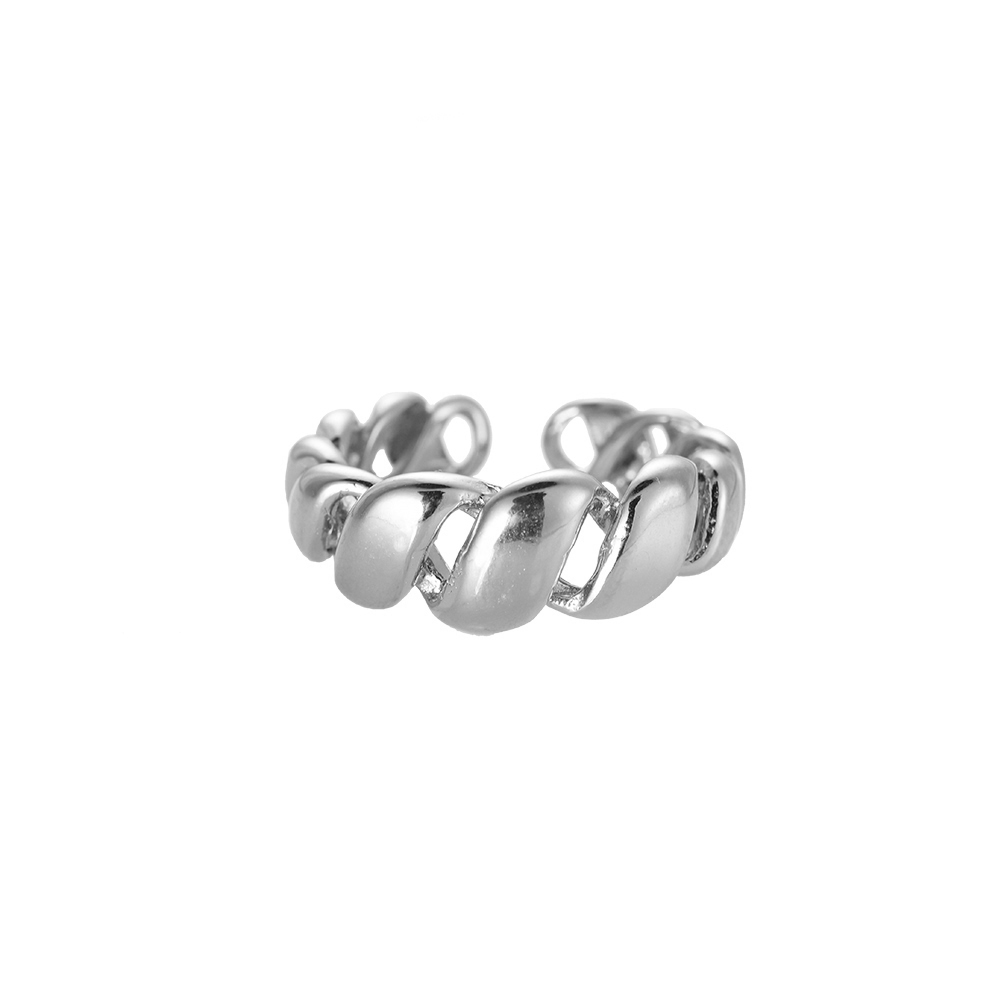 Allura Twist stainless steel ring