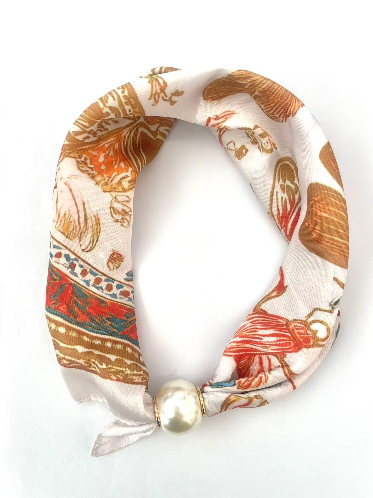 43cm Stylish butterfly pattern beaded scarf 