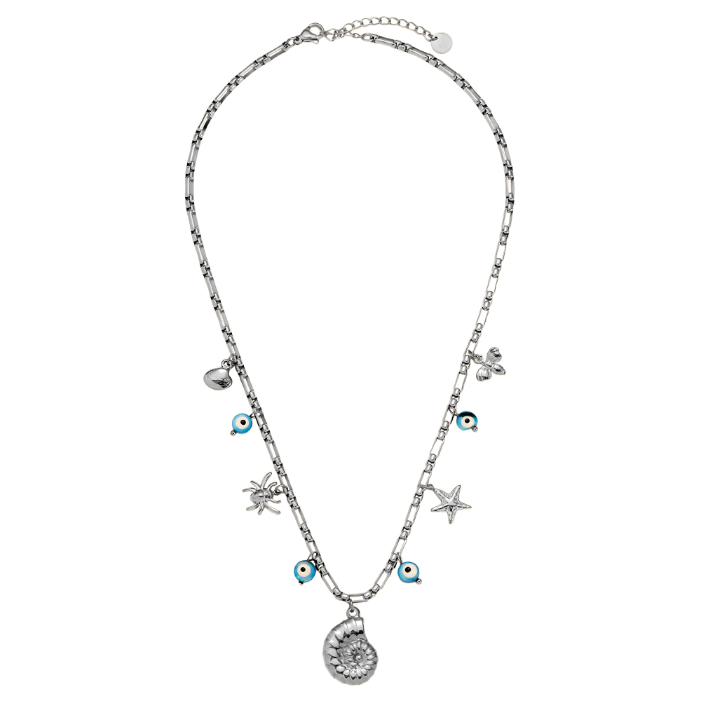 42cm shell star stainless steel necklace