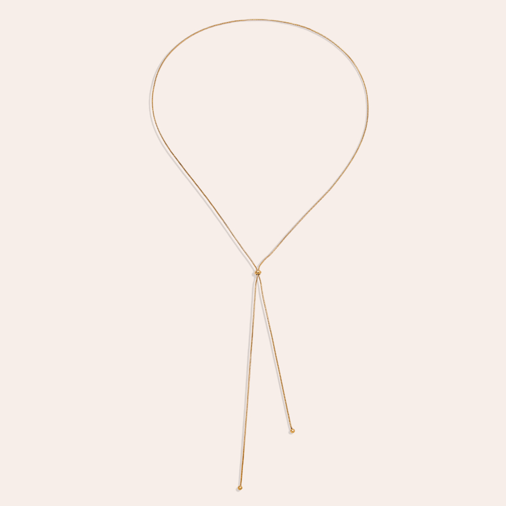 90cm Adjustable Chain stainless steel necklace    