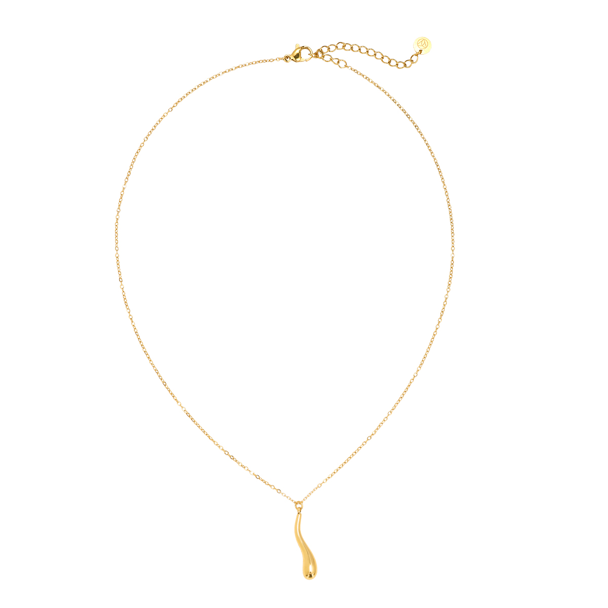 Stainless steel necklace 38cm Long Drop Simple Chain