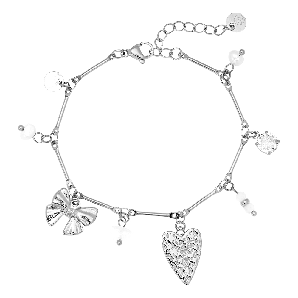 17cm Some Nice Charms stainless steel bracelet   