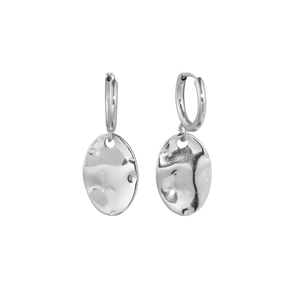 Stainless steel earrings Irregular Plate