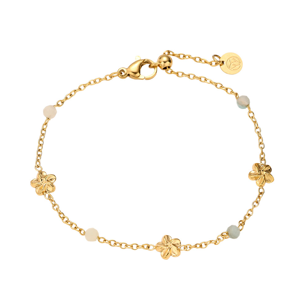 19cm Flower Ball stainless steel bracelet