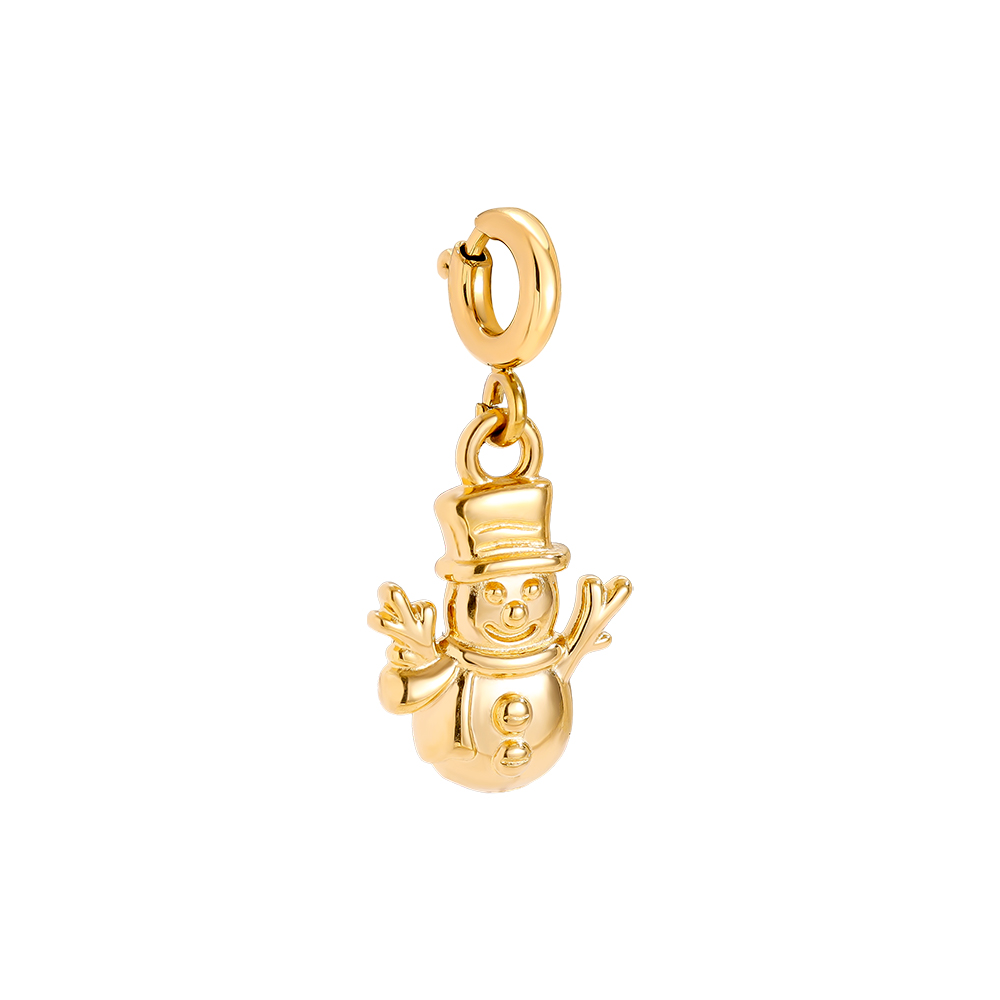 1.5cm Spring Clasp Snowboy stainless steel pendant      