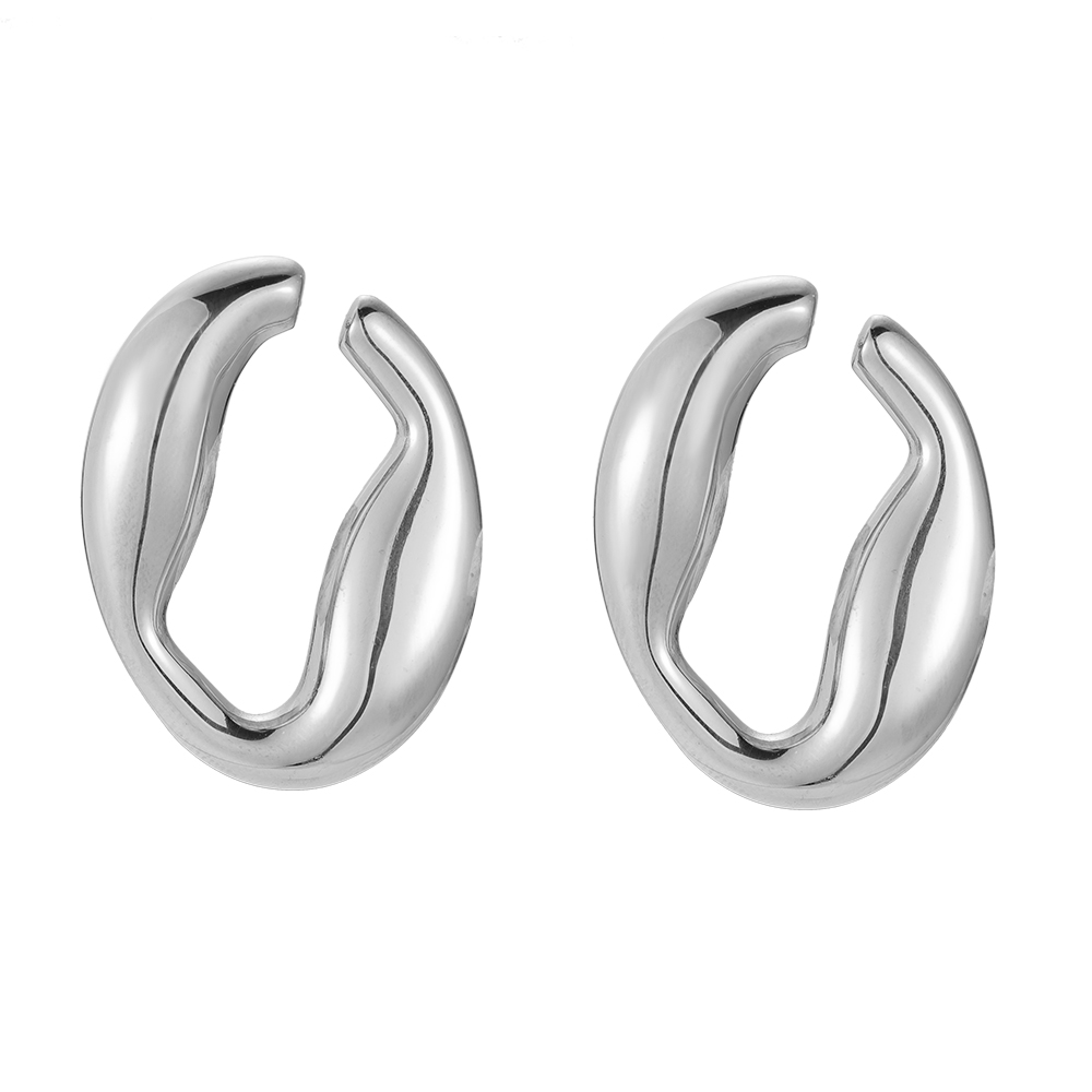 Skinny Crab Claw stainless steel stud earrings