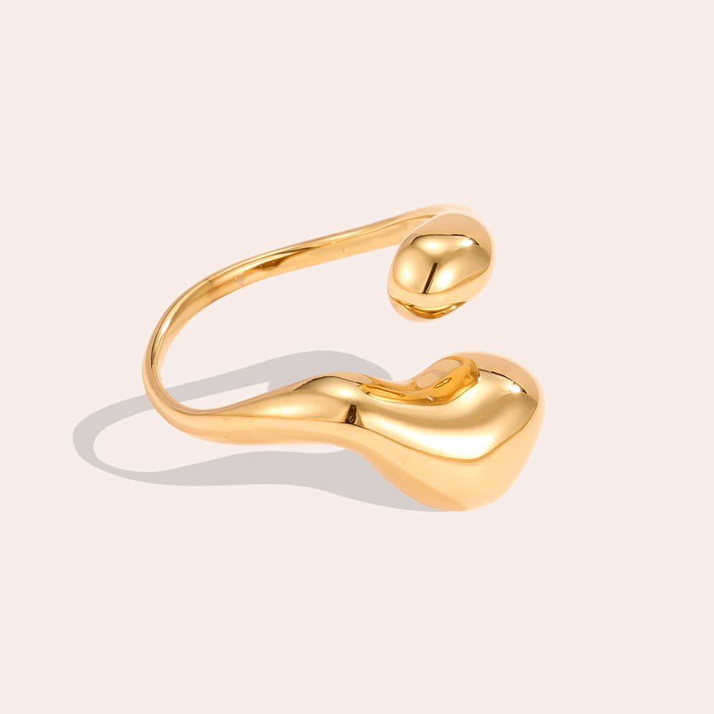 Stainless Steel Adjustable Bone-Shaped Ring