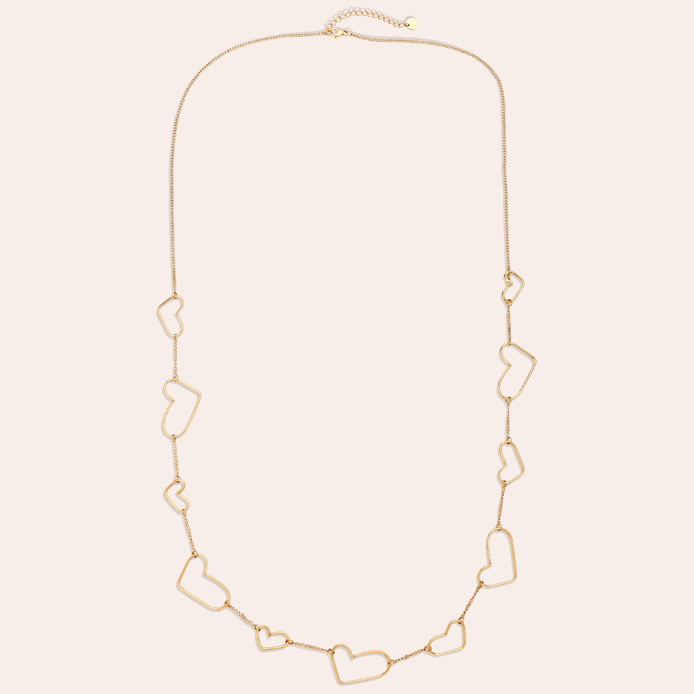 90cm Cool Hearts stainless steel necklace     90cm Cool Hearts stainless steel necklace