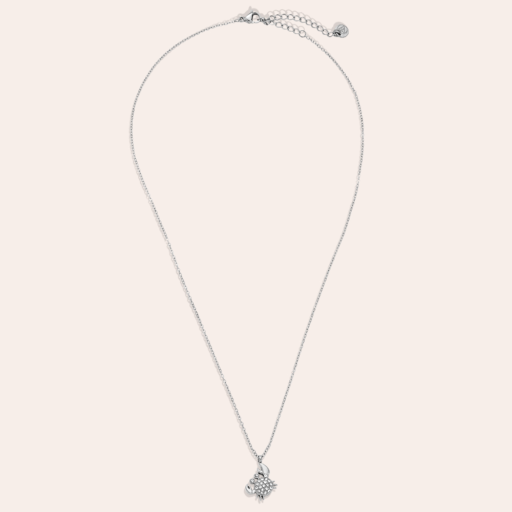 40cm Diamond Crab stainless steel necklace     