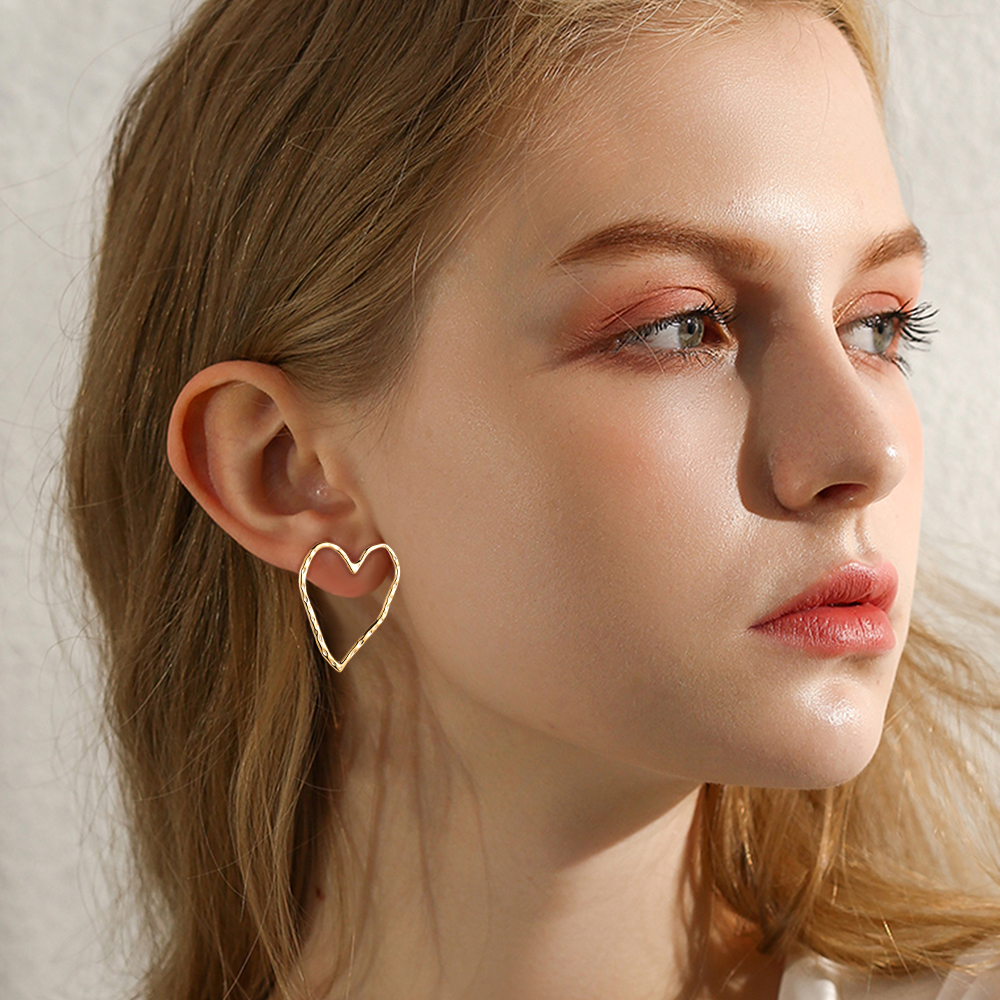 Stainless steel earrings Huge Heart