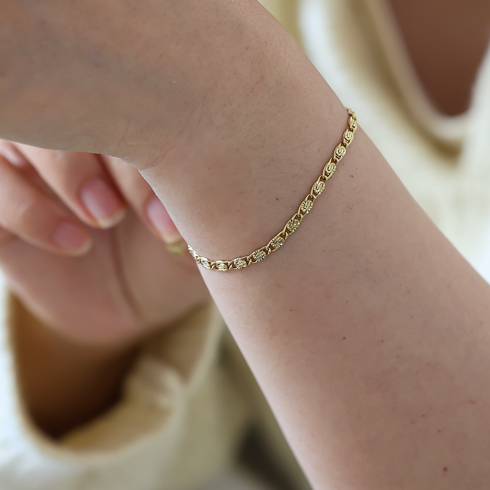 Stainless steel bracelet 17cm Casual Chain