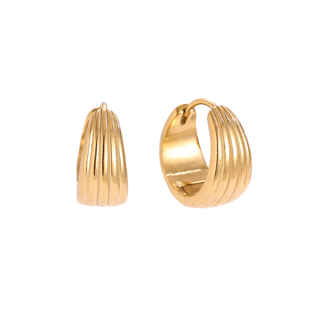Stainless steel earrings 1.5cm Nice Line Hoop