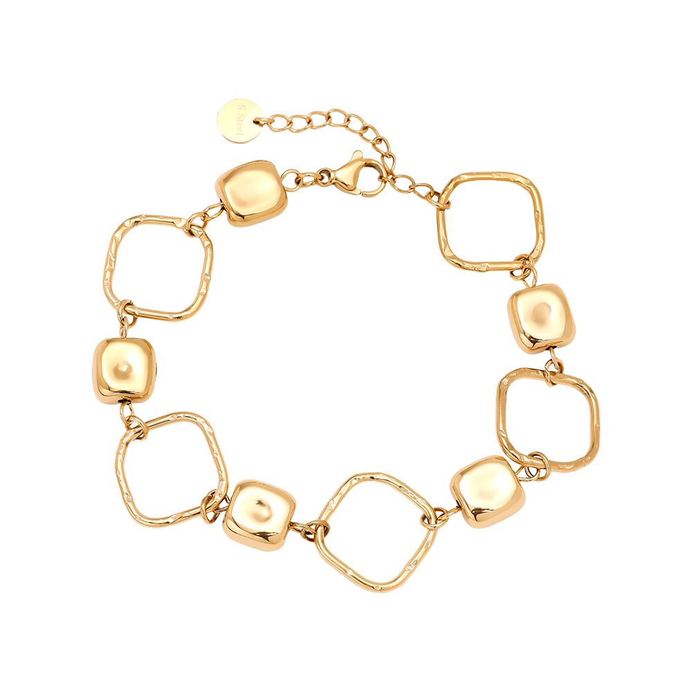 17cm Cube Chain stainless steel bracelet      