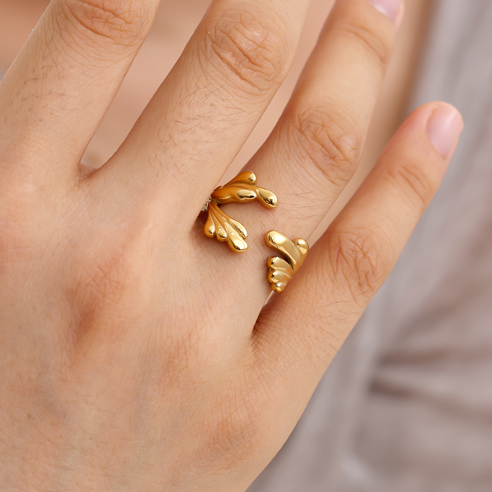 Like Hand stainless steel ring    