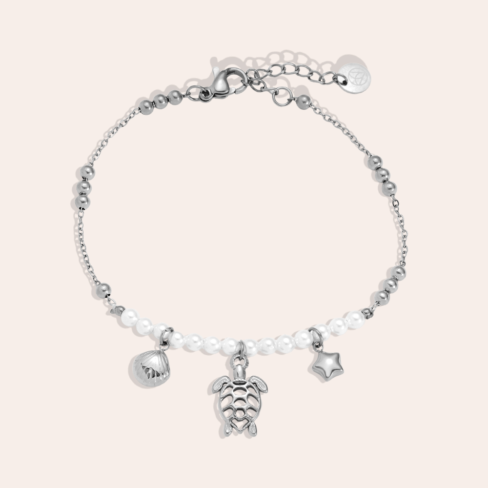 17cm Turtle Shell stainless steel bracelet