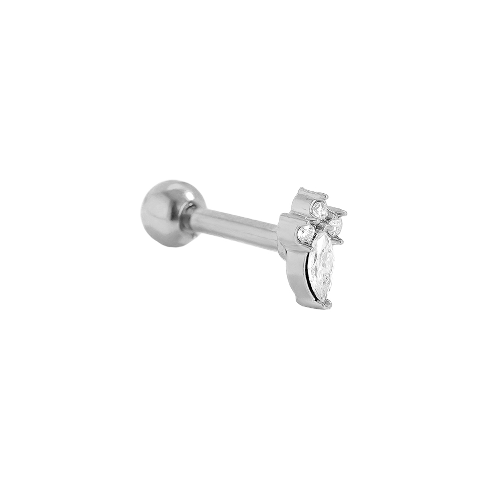 5mm Mini Nice Diamond stainless steel piercing      