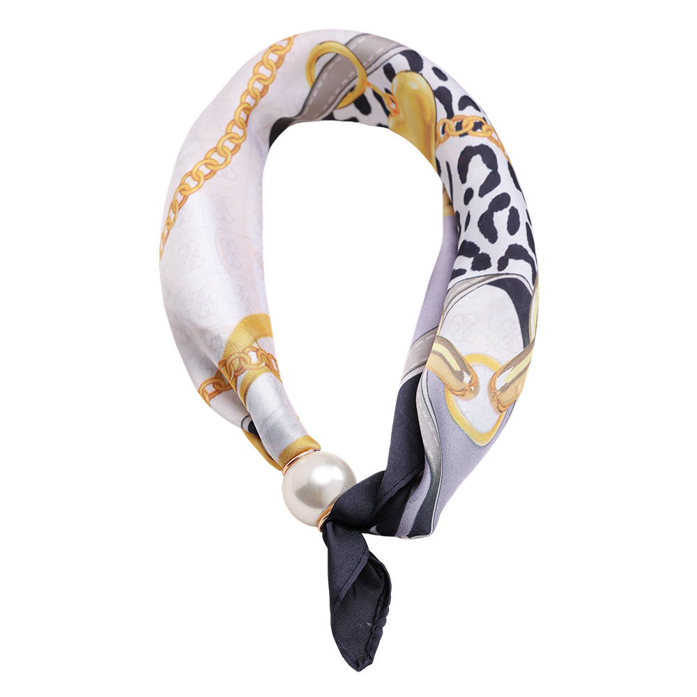 43cm Stylish pattern beaded scarf