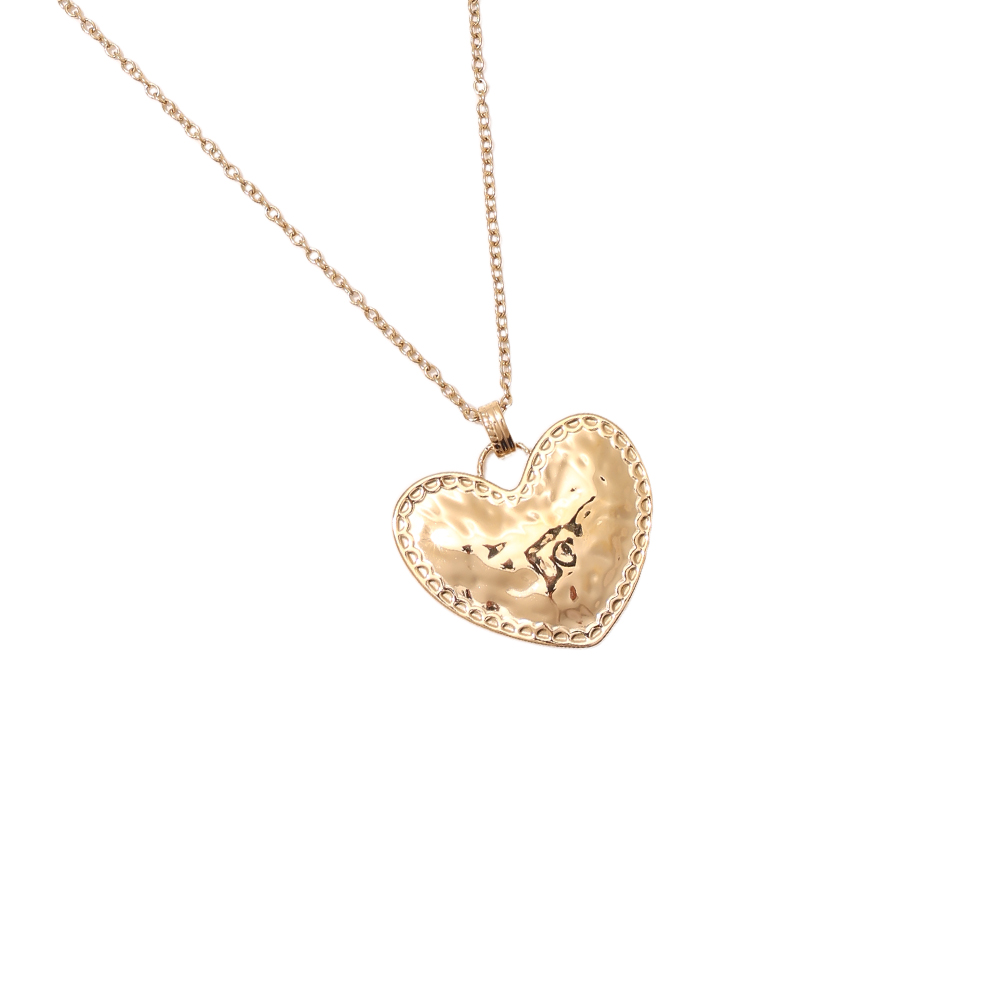 70cm large stainless steel heart necklace
