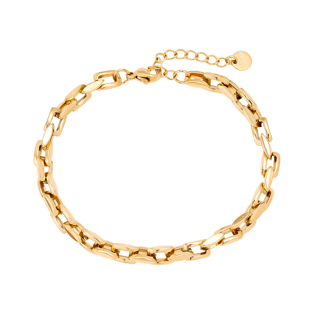 Stainless steel bracelet 16cm linked chain