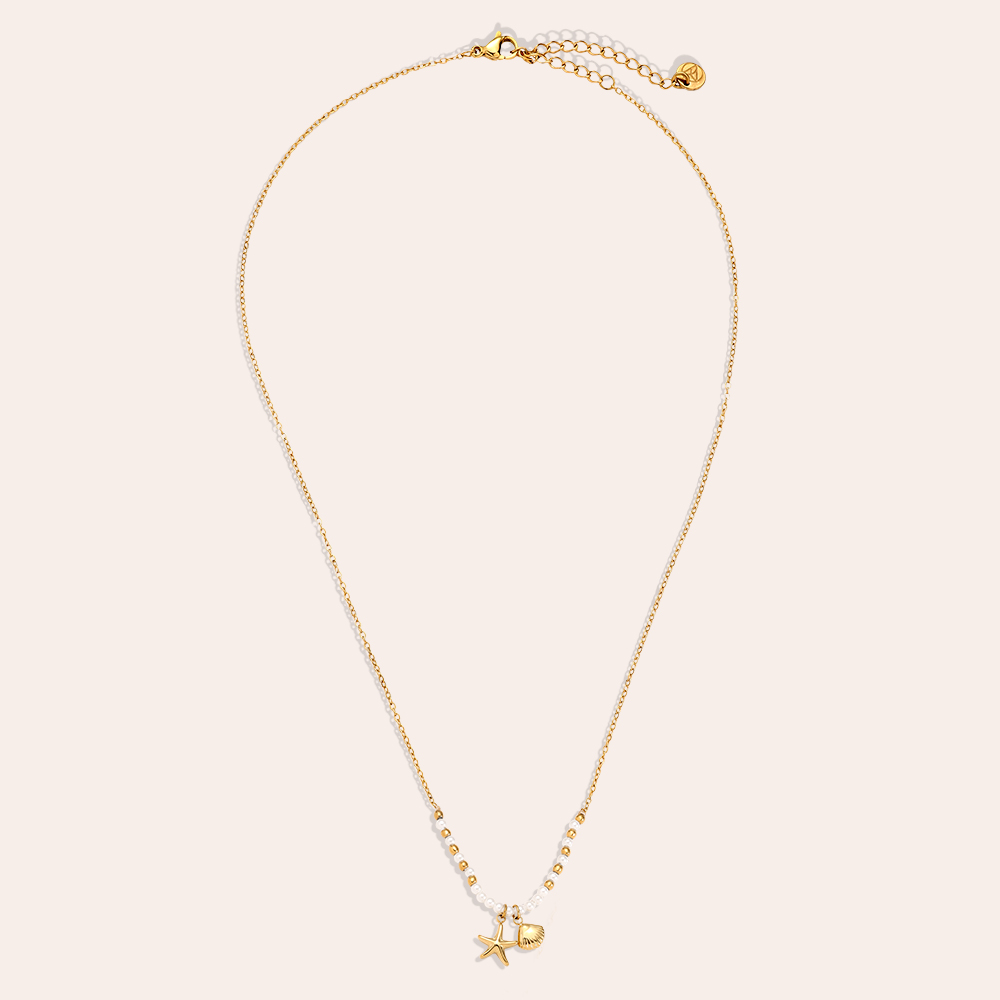 40cm Star Shell stainless steel necklace