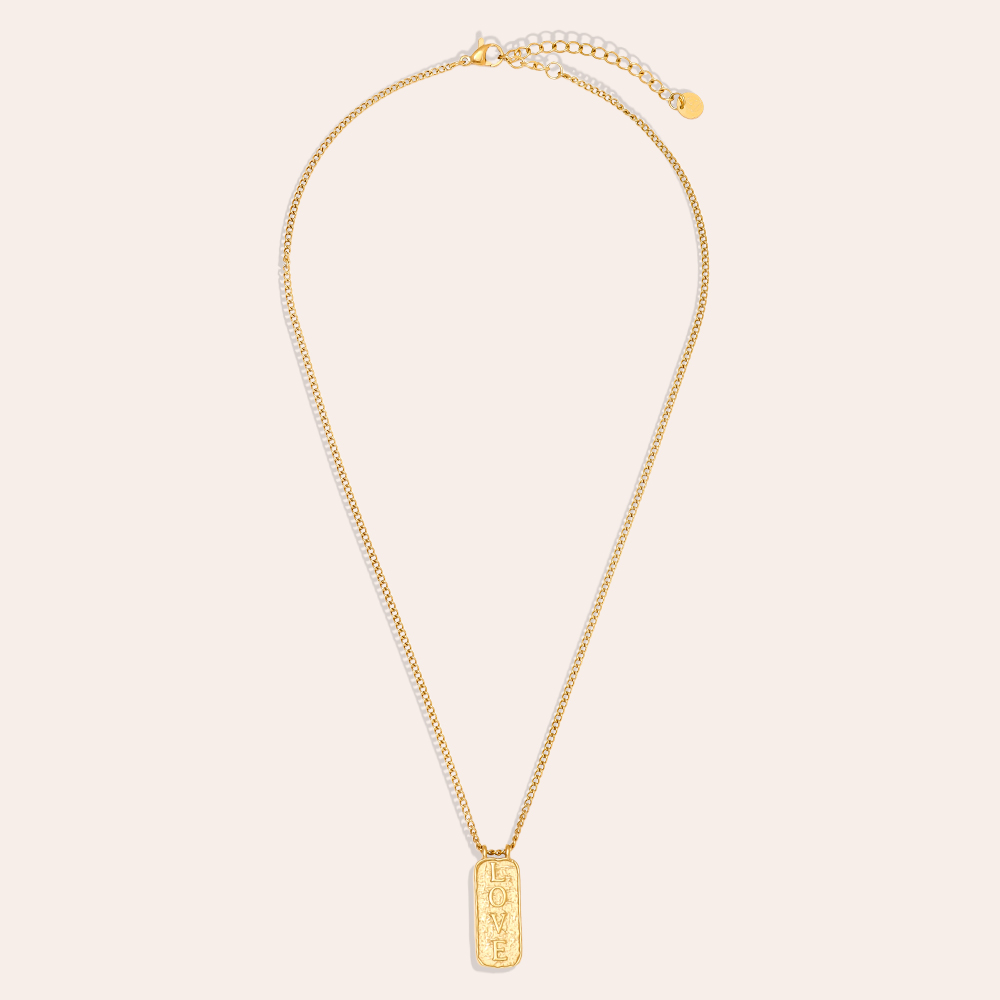 41cm LOVE Frame stainless steel necklace       41cm LOVE Frame stainless steel necklace