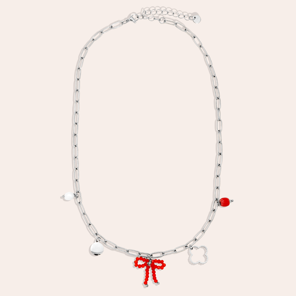 43cm Sweet Various Charms stainless steel necklace        43cm Sweet Various Charms stainless steel necklace