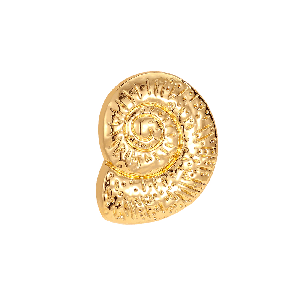 27mm nautilus decorative button brooch