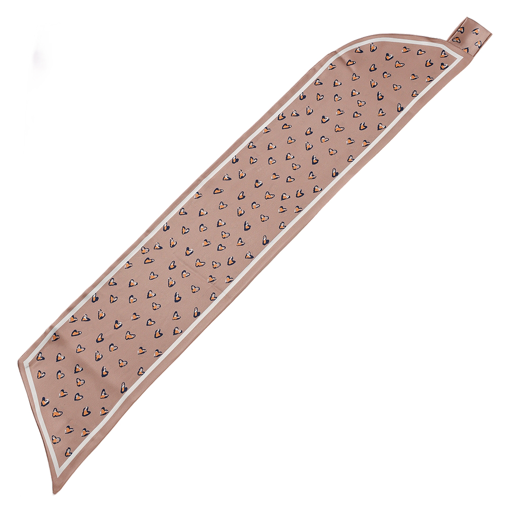 76cm small heart-shaped patterned scarf 