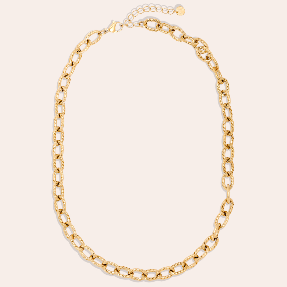 44cm Oval Chain stainless steel necklace     